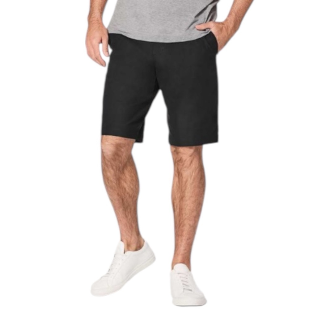 LULULEMON Men’s Commission Relaxed “Warpstreme” 10” Shorts in Black Size 30